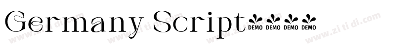 Germany Script字体转换